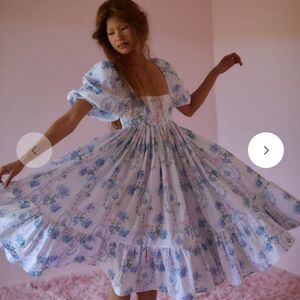 La Belle Etoile Cotton French Puff Dress